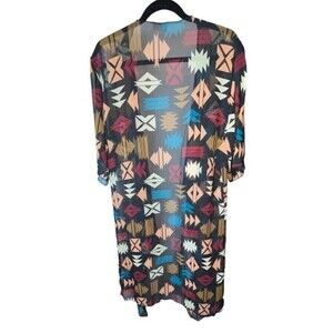 LuLaRoe Aztec Print Kimono Duster Women's Size Medium